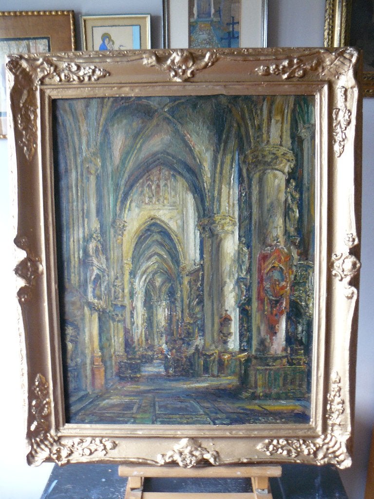 FRANS ROSS Lier 1883 - 1968, Autres sujets, Peinture à l'huile, Enlèvement, Toile