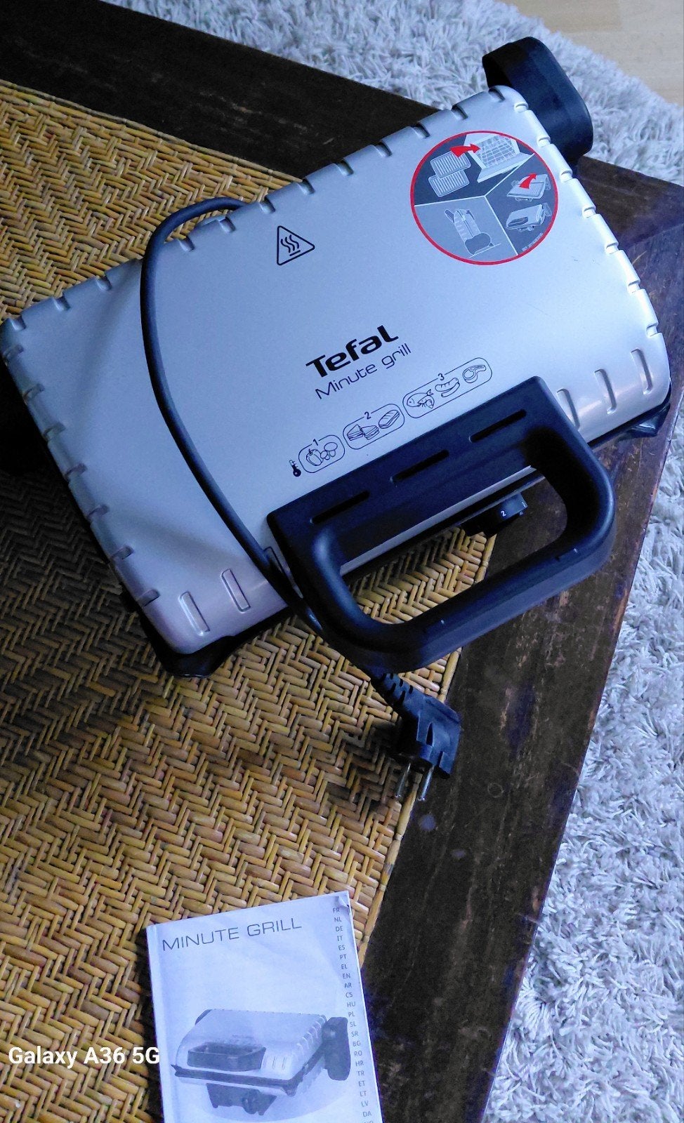 Grill Tefal Minute. Très bien, Enlèvement, Plaques amovibles, Comme neuf