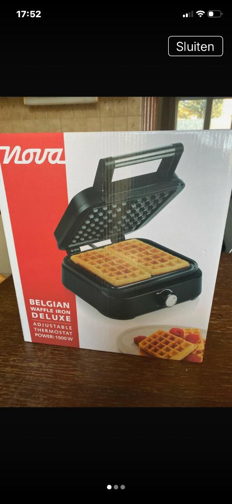 Wafelijzer nova  nieuw, Elektronische apparatuur, Ophalen, Nieuw