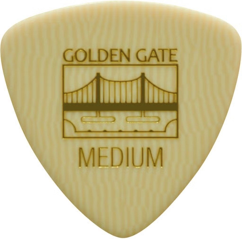 Golden Gate Triangle Ivoroid plectrum Medium 0.75 mm 12-pack, Musique & Instruments, Enlèvement ou Envoi, Neuf, Guitare acoustique