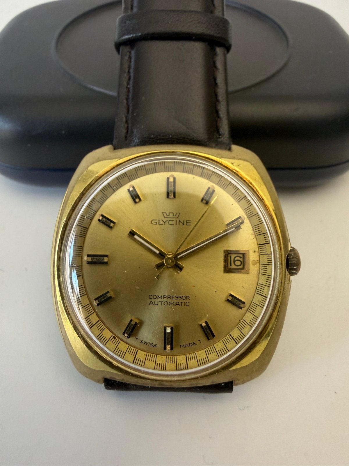 Montre Glycine Automatique compressor 1960, Enlèvement ou Envoi
