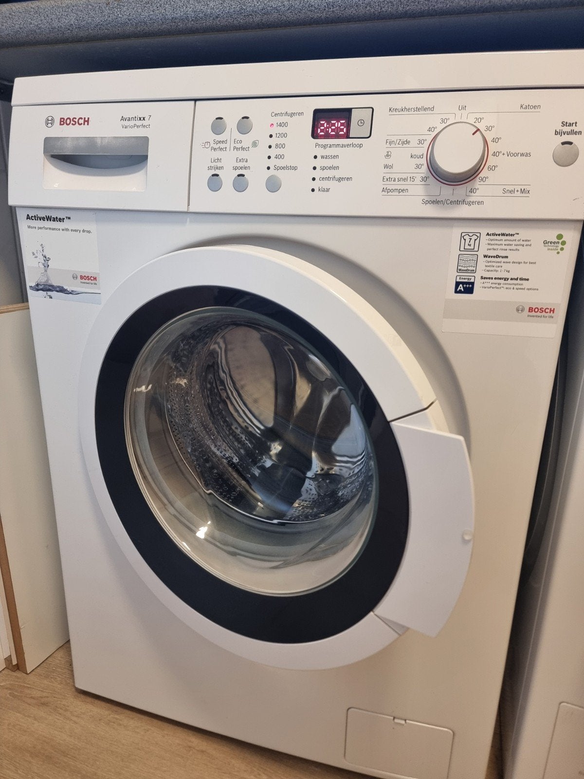Bosch Avantixx 7 Wasmachine - Zeer goede staat, 1200 à 1600 tours, 6 à 8 kg, Programme lavage à la main, Chargeur frontal