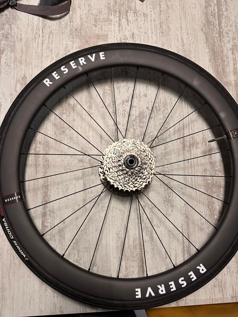 Carbon wielset Reserve 40/44 dt swiss 350, Ophalen, Zo goed als nieuw, Carbon