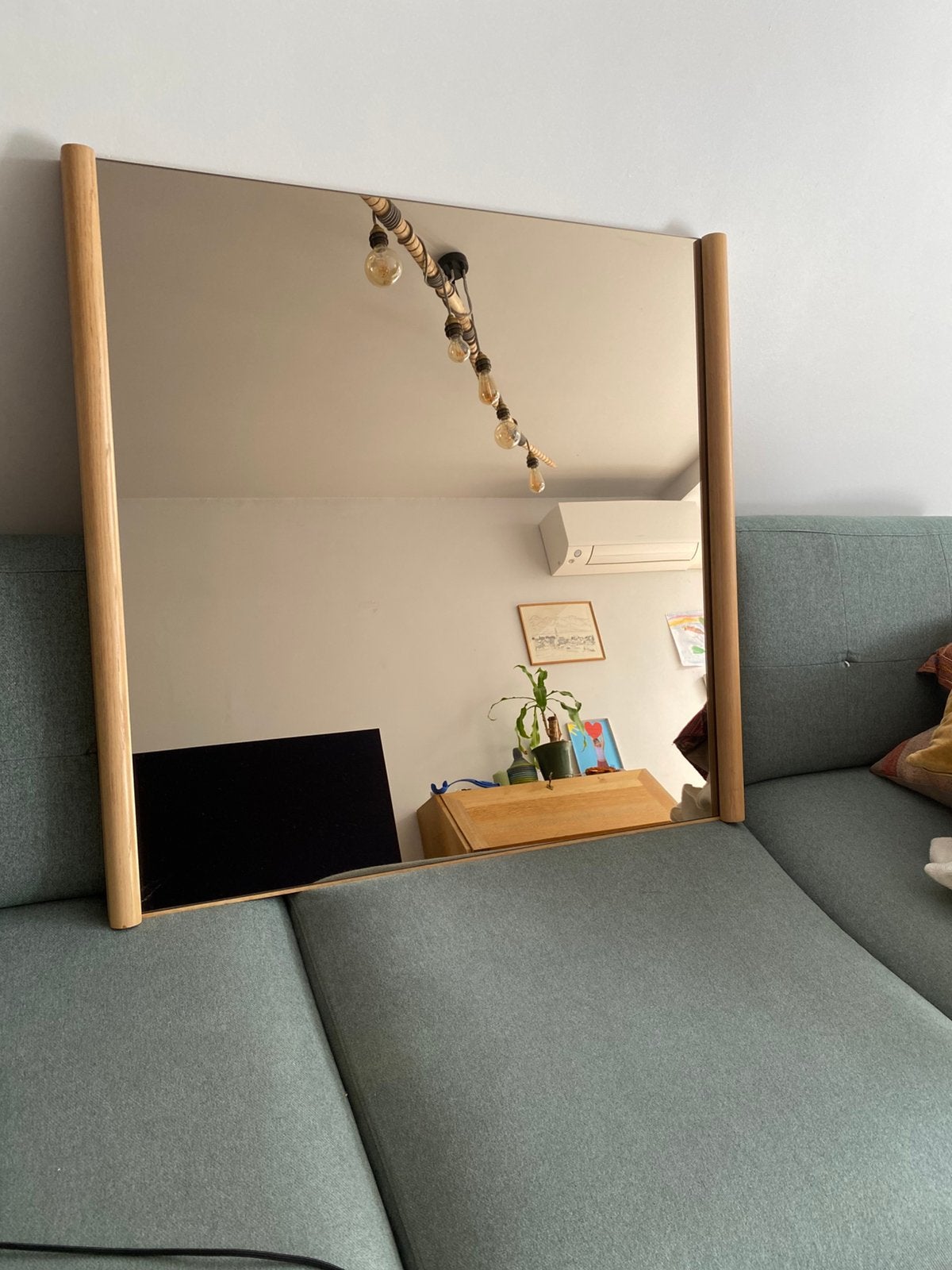 Mooie grote spiegel, Huis en Inrichting, Ophalen, Zo goed als nieuw, Rechthoekig