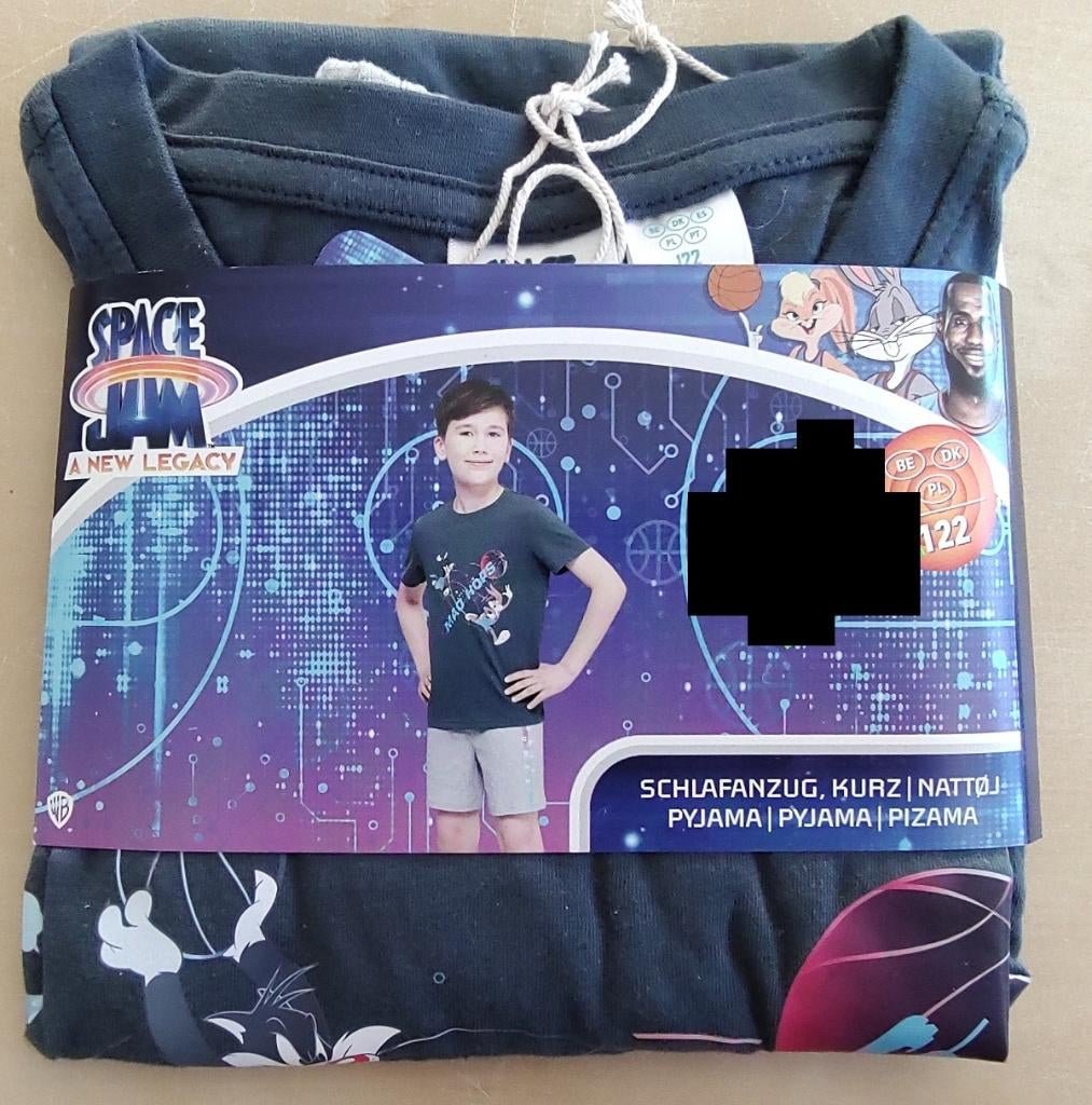 Shortama Space Jam, maat 122 (nieuw), Nacht- of Onderkleding, Jongen of Meisje, Nieuw, Ophalen of Verzenden