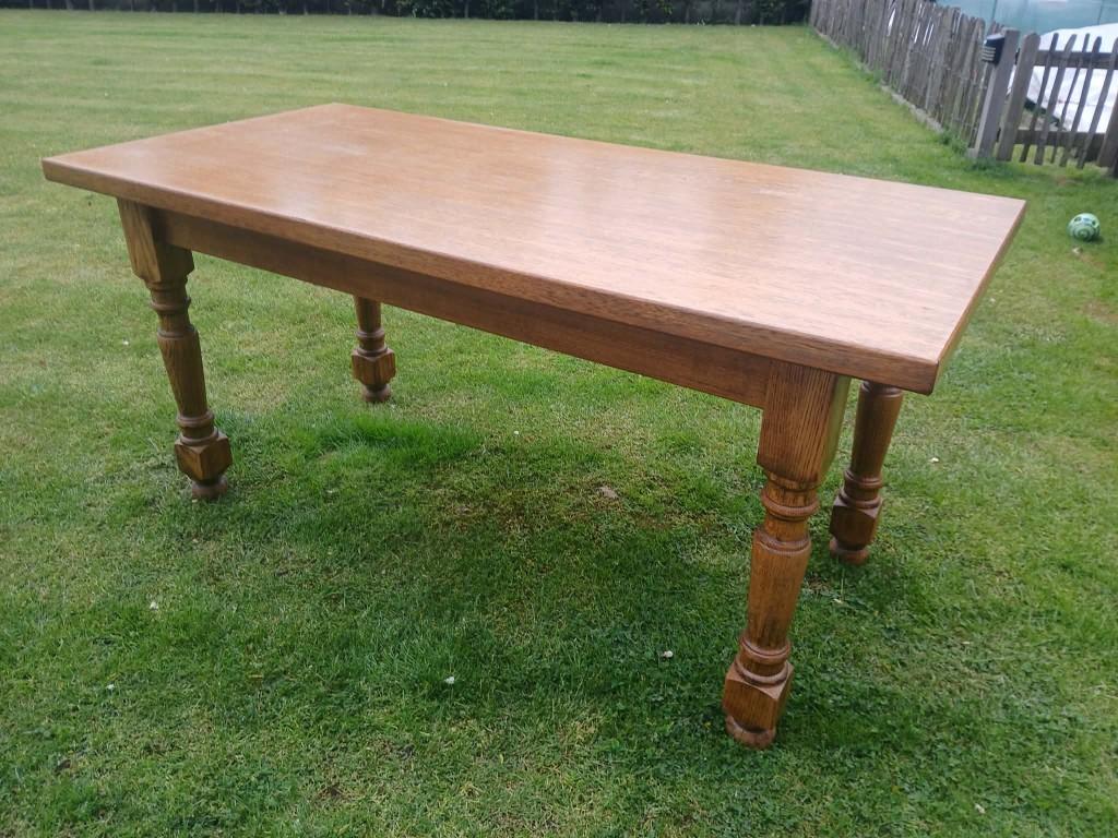 Eiken tafel, Ophalen, Gebruikt, Eikenhout, 50 tot 100 cm