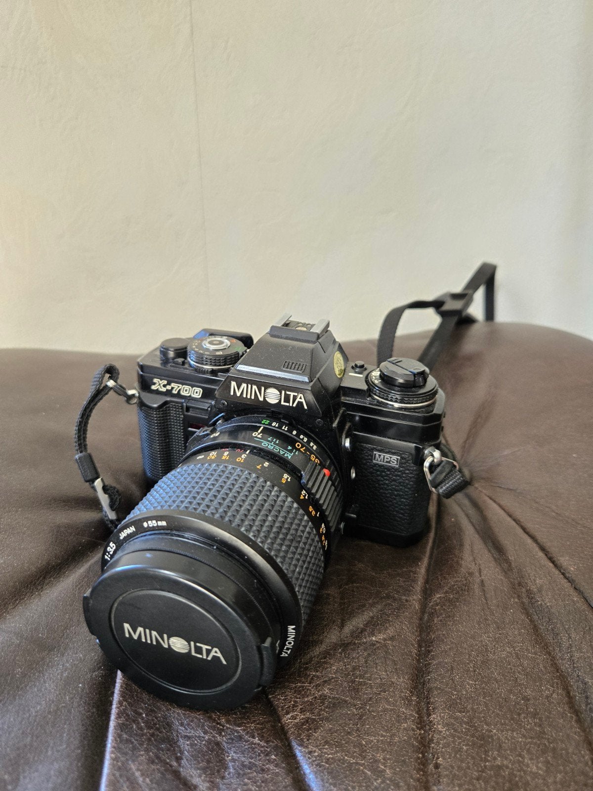 Minolta X 700 + objectif, TV, Hi-fi & Vidéo, Enlèvement, Comme neuf, Reflex miroir, Minolta