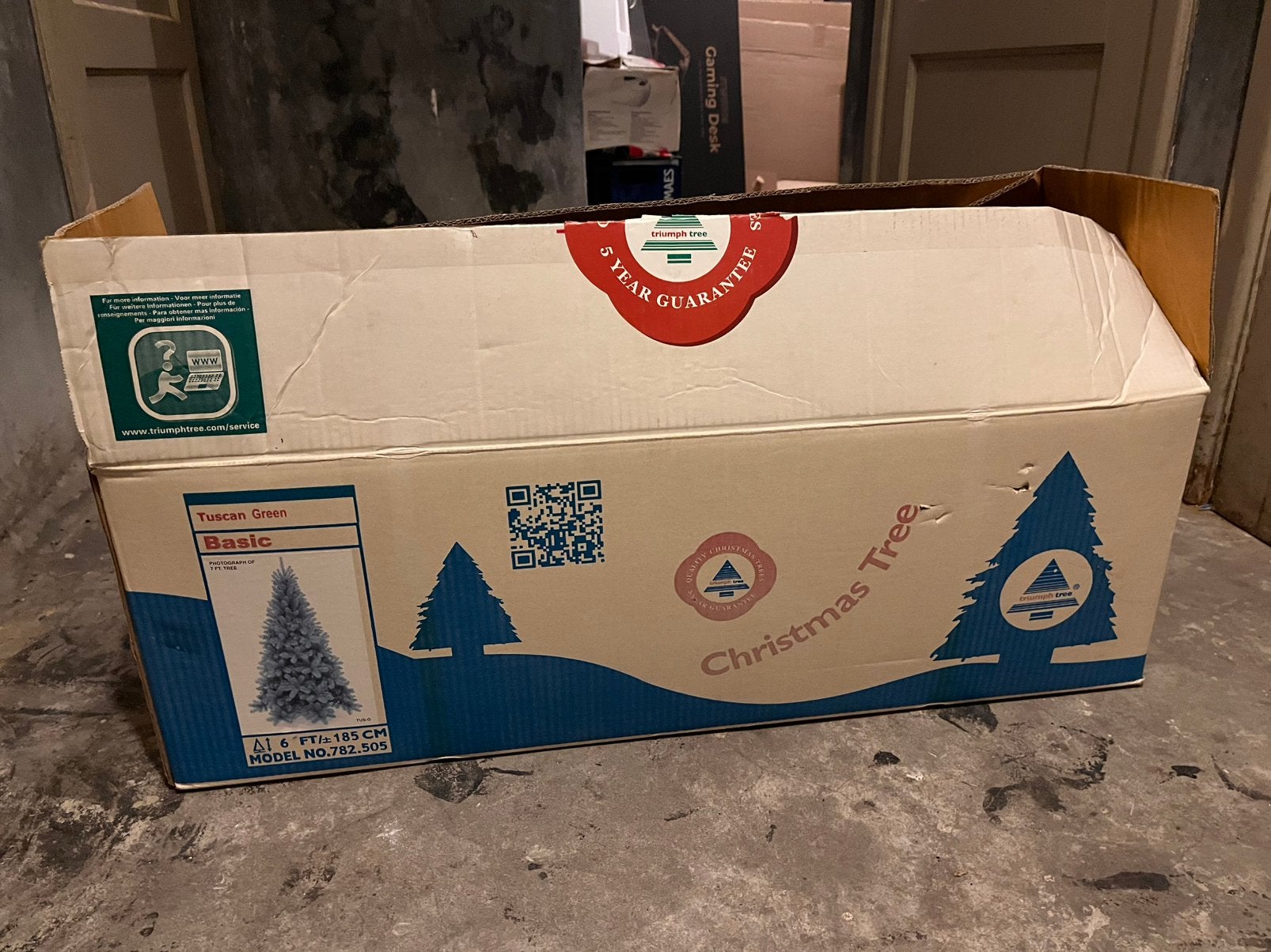 Kerstboom met versiering, Diversen, Ophalen, Zo goed als nieuw