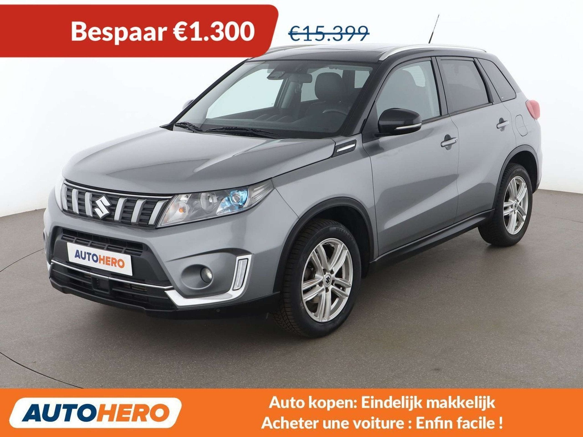 Suzuki Vitara 1.4 BoosterJet 4x2 Top, Argent ou Gris, Euro 6, Noir, 5 places