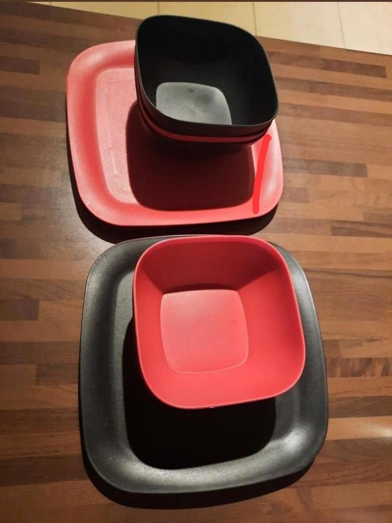 Servies camper / caravan, Caravans en Kamperen, Ophalen of Verzenden, Zo goed als nieuw