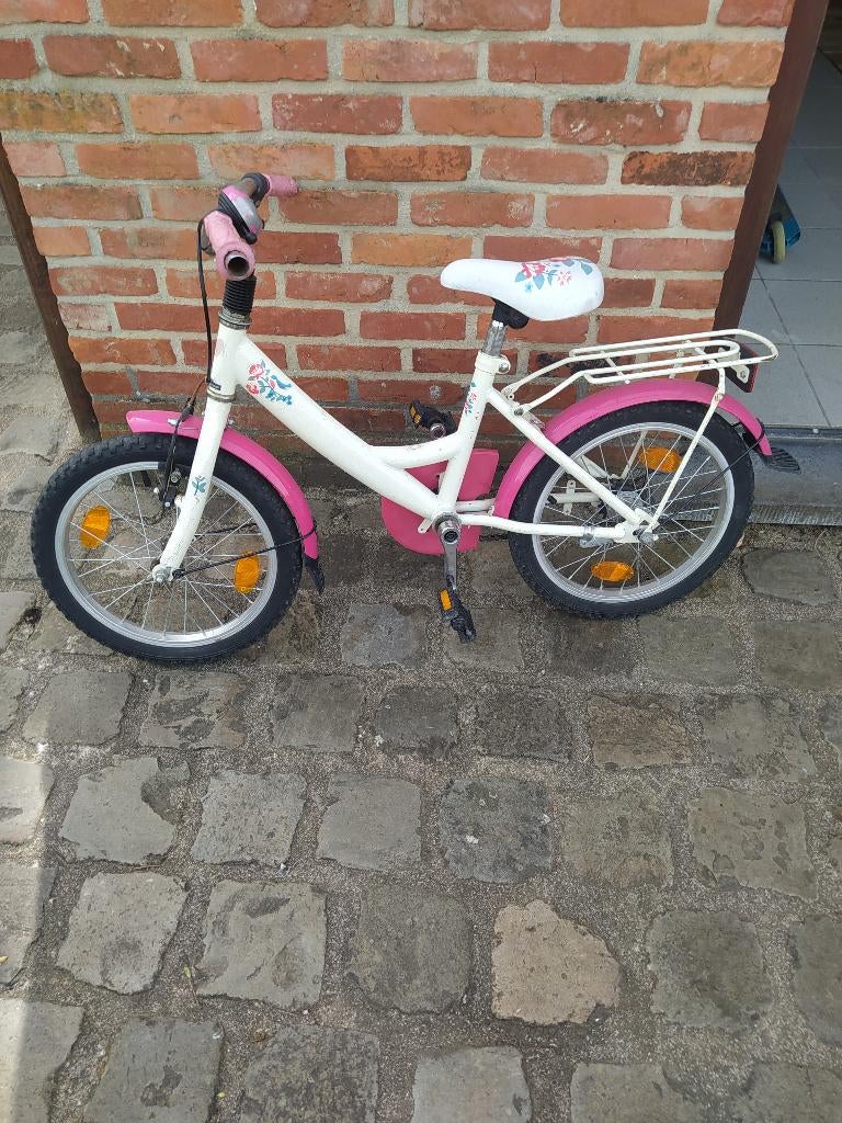 Meisjesfiets, Gebruikt, Handrem, 16 inch, Ophalen