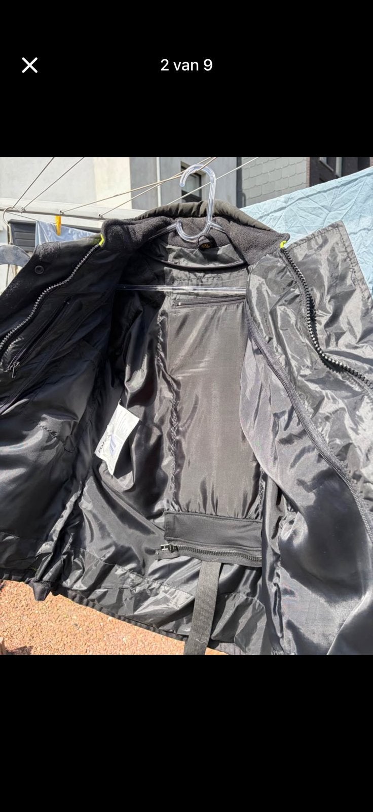 Motor kleding, Ophalen, Zo goed als nieuw
