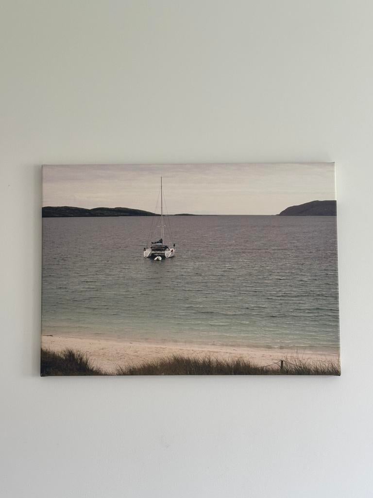 Foto kader - zeilboot, Huis en Inrichting, Ophalen, Zo goed als nieuw, 50 tot 75 cm, Foto of Poster
