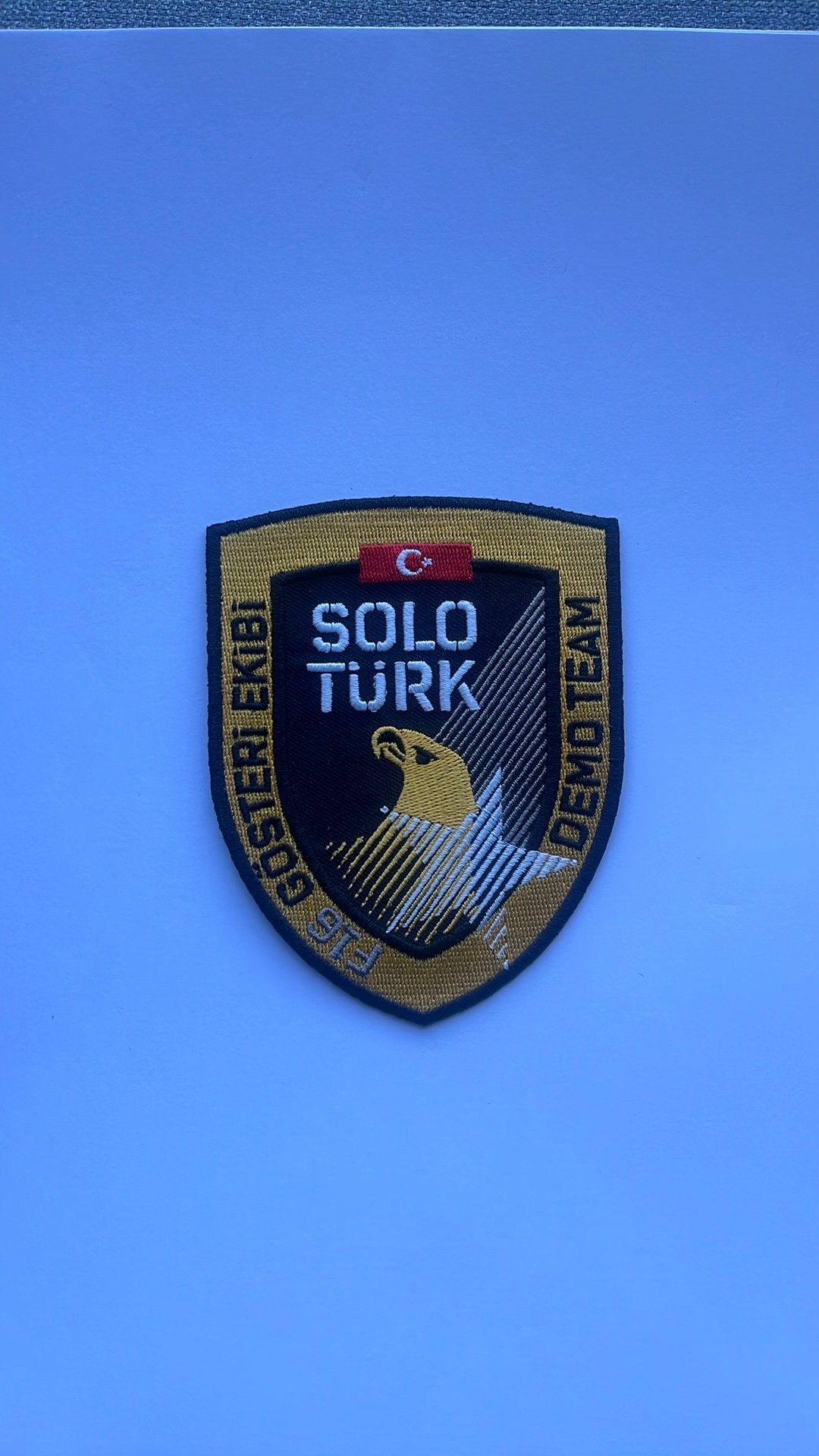 Patch Solo Türk F16 Solo Display, Ophalen of Verzenden, Luchtmacht, Embleem of Badge