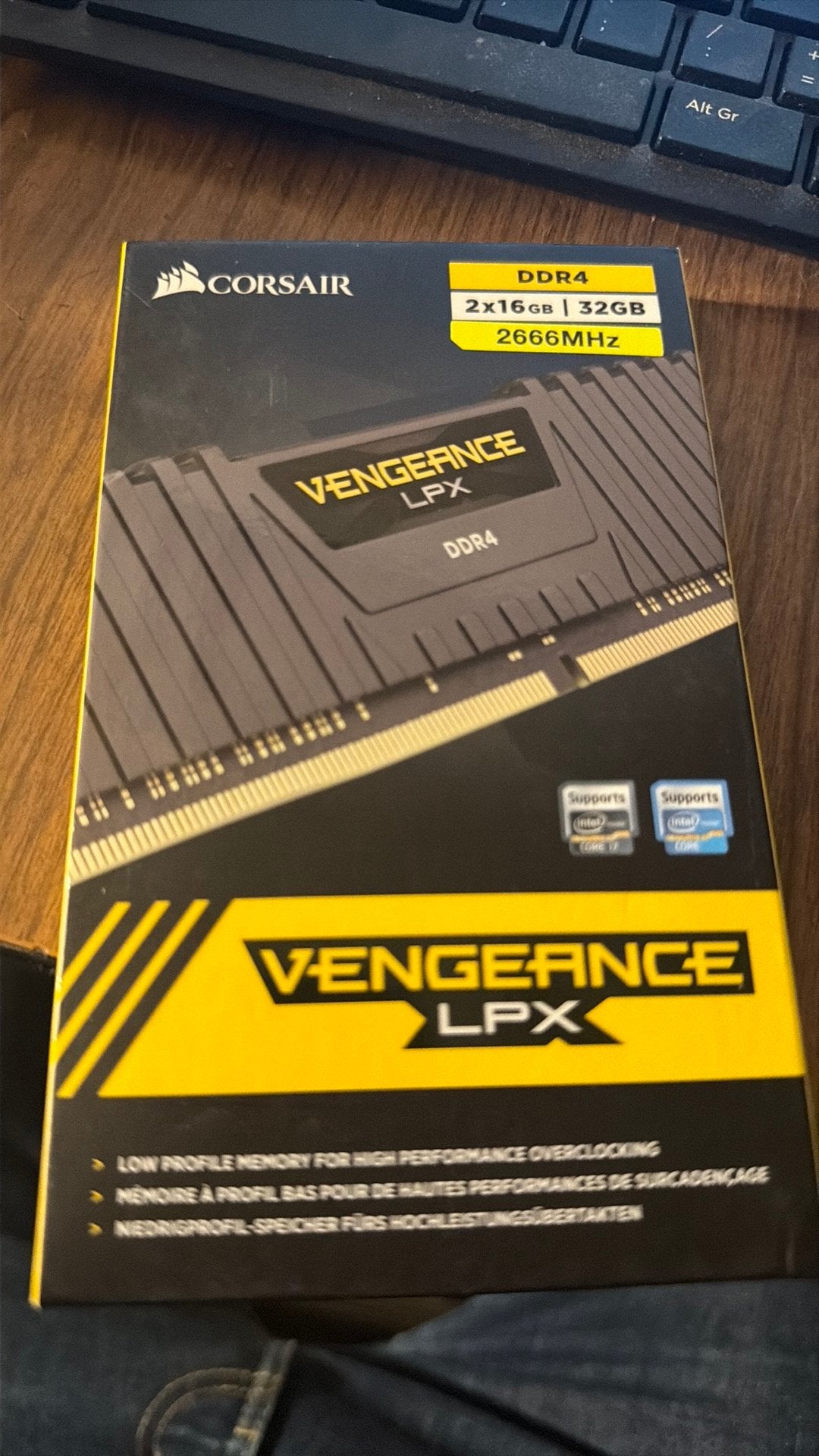 Corsair Venegance LPX DDR4 2X16 GB KIT, Informatique & Logiciels, Mémoire RAM, Envoi, Comme neuf, DDR4, 32 GB
