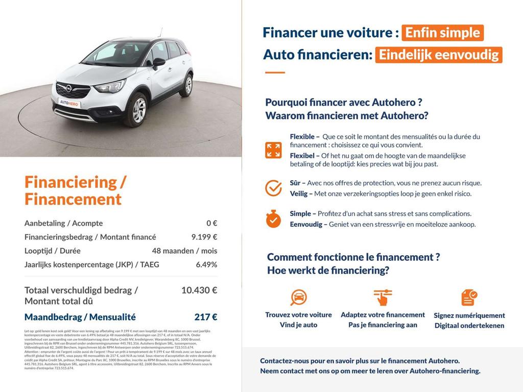 Opel Crossland X 1.2 Turbo INNOVATION (bj 2019), Auto's, Voorwielaandrijving, Stof, 1199 cc, 5 deurs