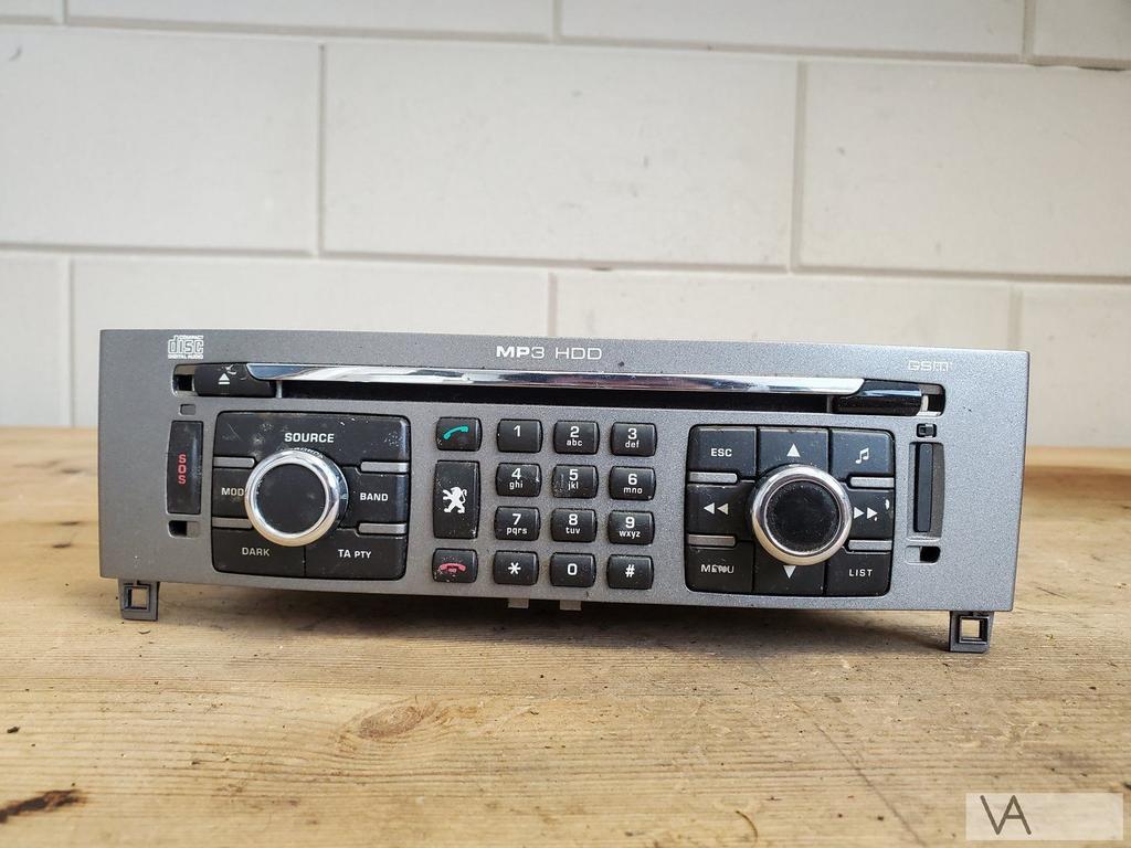 Peugeot 308 navigatie radio rt3 2007 - 2010 96646345xh €100, Auto-onderdelen, Gebruikt, -, -, Ophalen of Verzenden