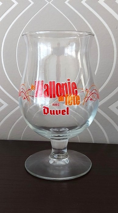 Duvel glas 'Fêtes de Wallonie' 2008, Collections, Verres & Petits Verres, Enlèvement ou Envoi, Verre à bière