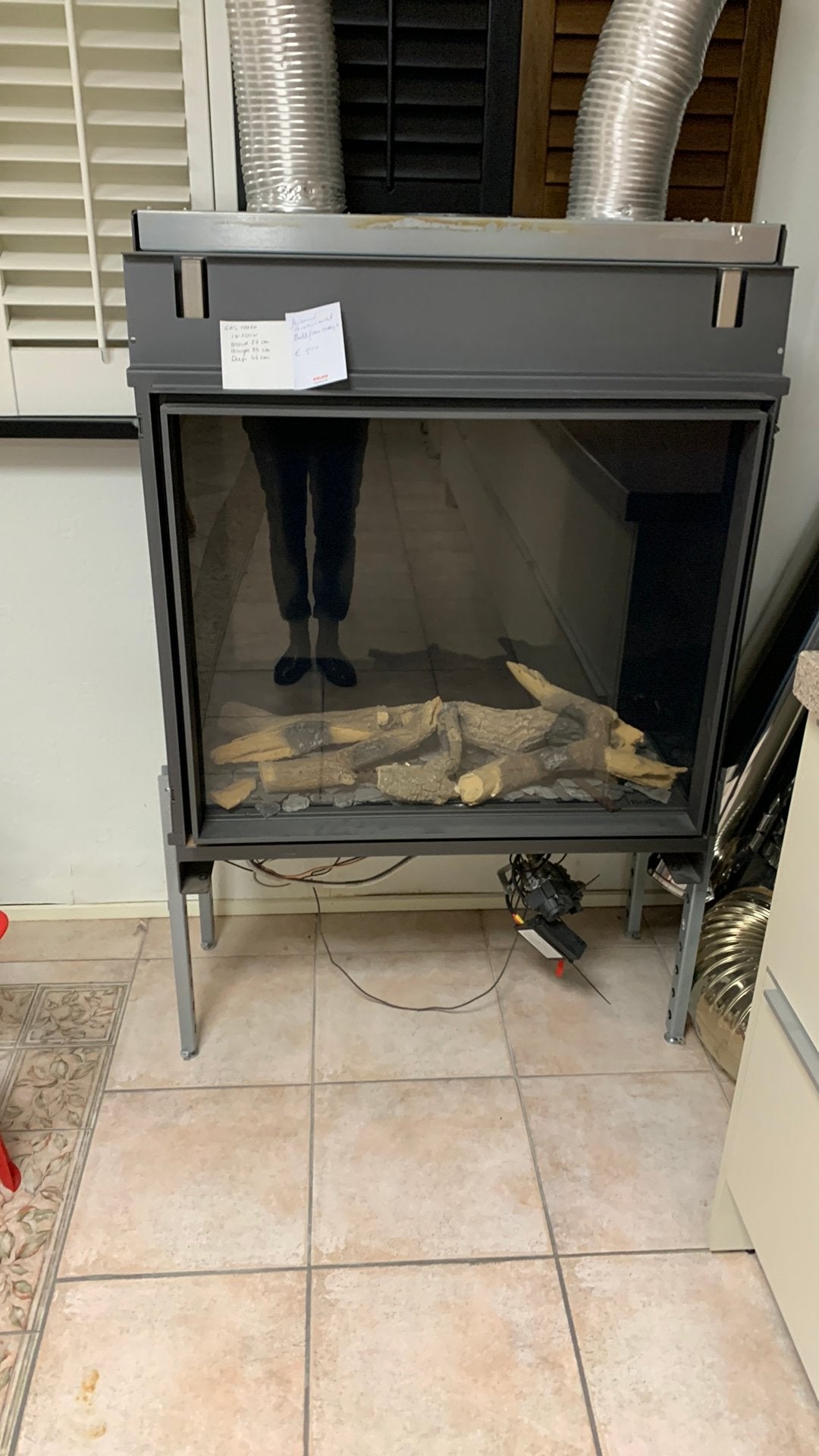 Gashaard kachel, Ophalen, Gas, Zo goed als nieuw, Inbouw