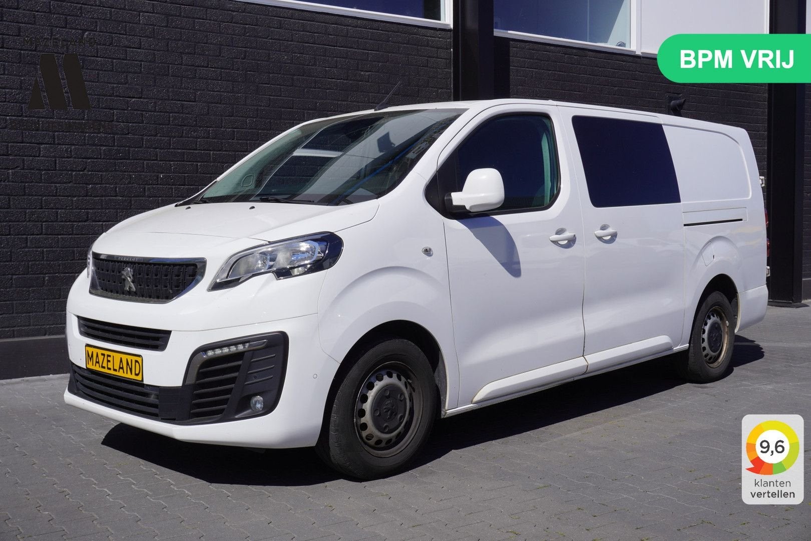 Peugeot Expert 2.0 BlueHDI 122PK L3 Dubbele Cabine EURO 6 -, Auto's, Parkeersensor, Wit, Bedrijf, Onderhoudsboekje