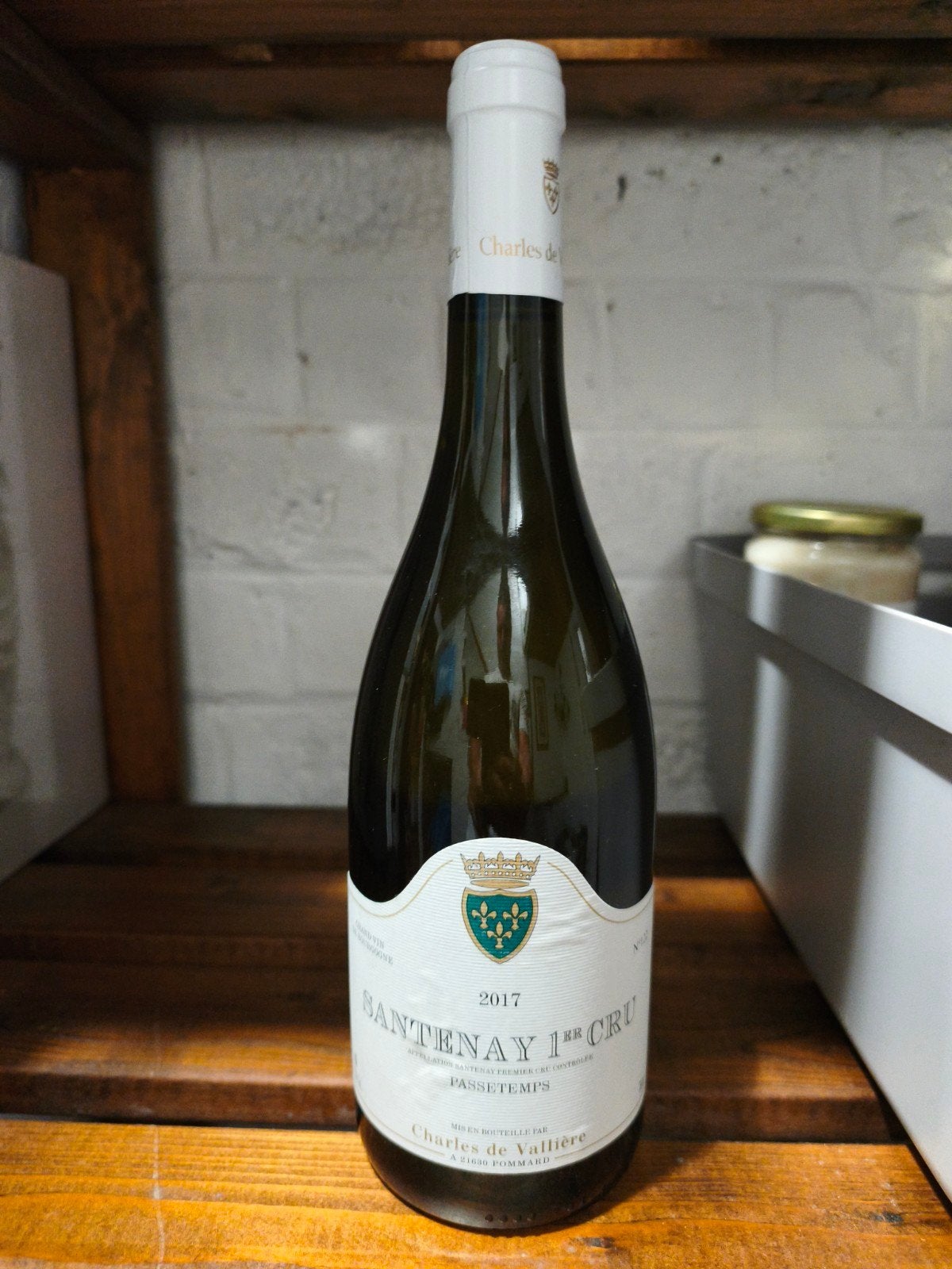 Charles de Vallière Santenay 1er Cru « Passetemps » bouteill, Collections, Vins, Enlèvement, Vin blanc