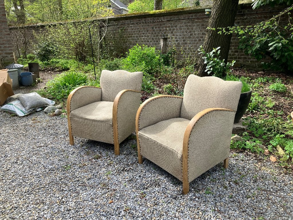 Deux fauteuils à restaurer, Maison & Meubles, Moins de 75 cm, Art deco, Bois, Enlèvement