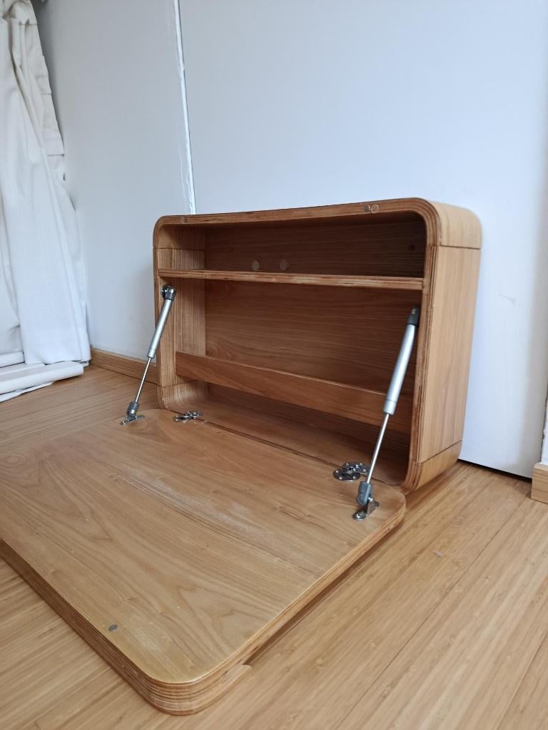 Joli bureau scandinave en chêne, Scandinave, Autres marques, Comme neuf, Bois