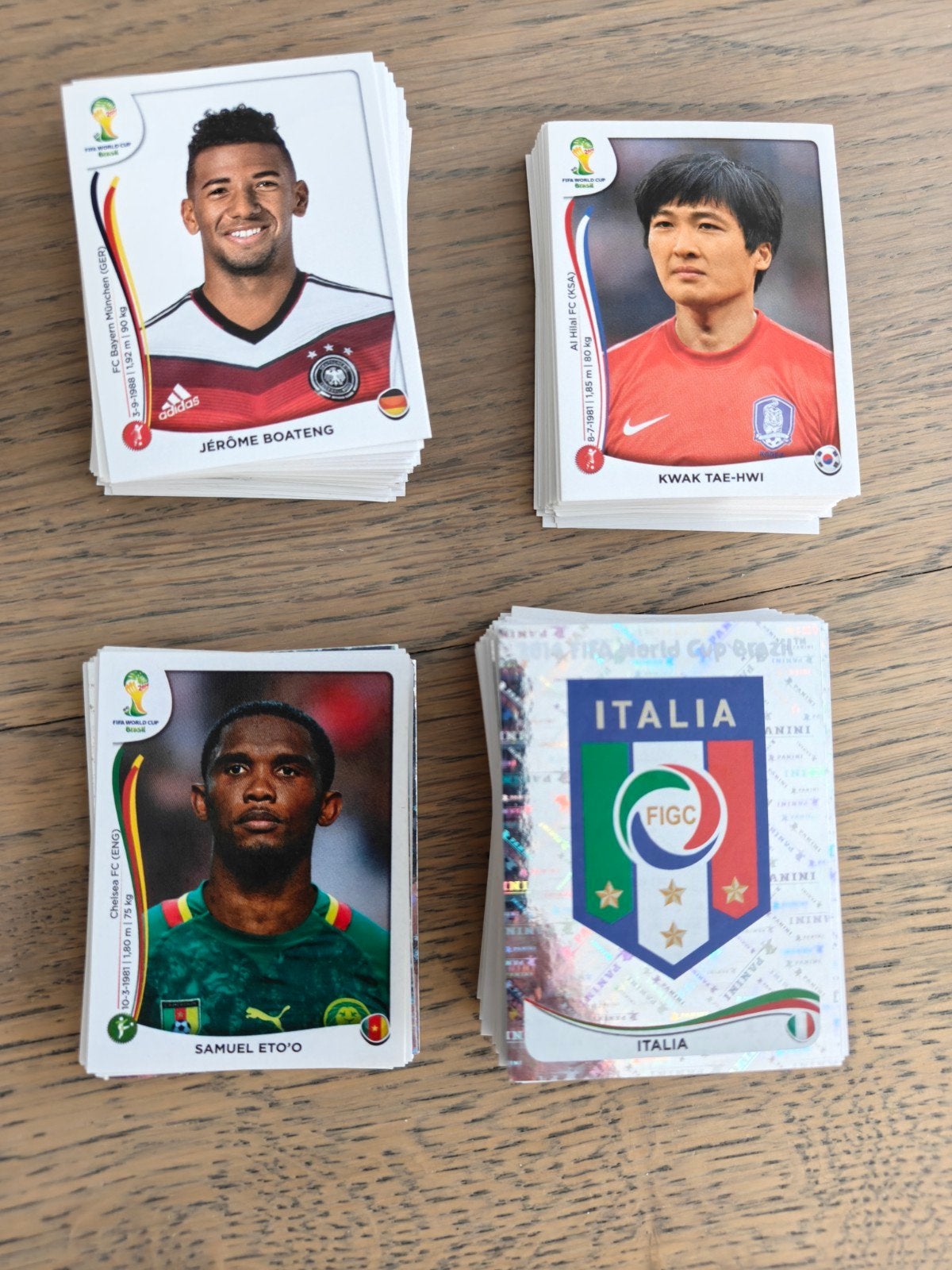 WK 2014 Brasil - Stickers te koop - plaatjes in zeer goede, Enlèvement ou Envoi