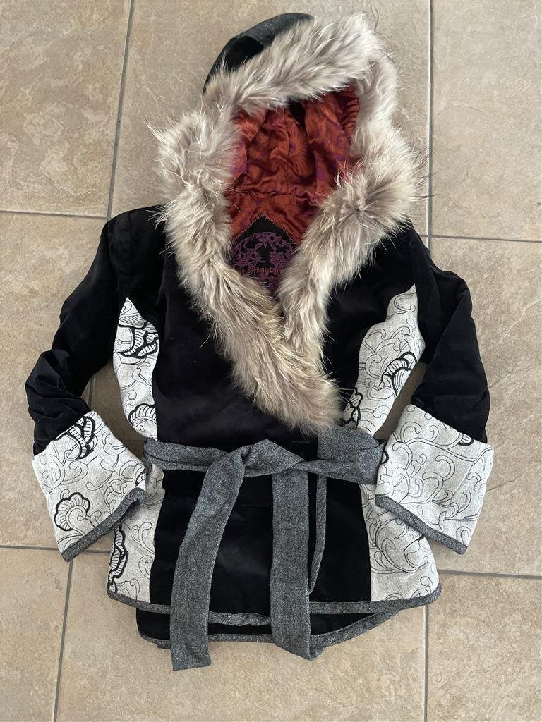 Vintage St Martin's 60s Stijl Blazer Jas Jas Met Capuchon M, Kleding | Dames, Jassen | Winter, Ophalen of Verzenden, Zo goed als nieuw