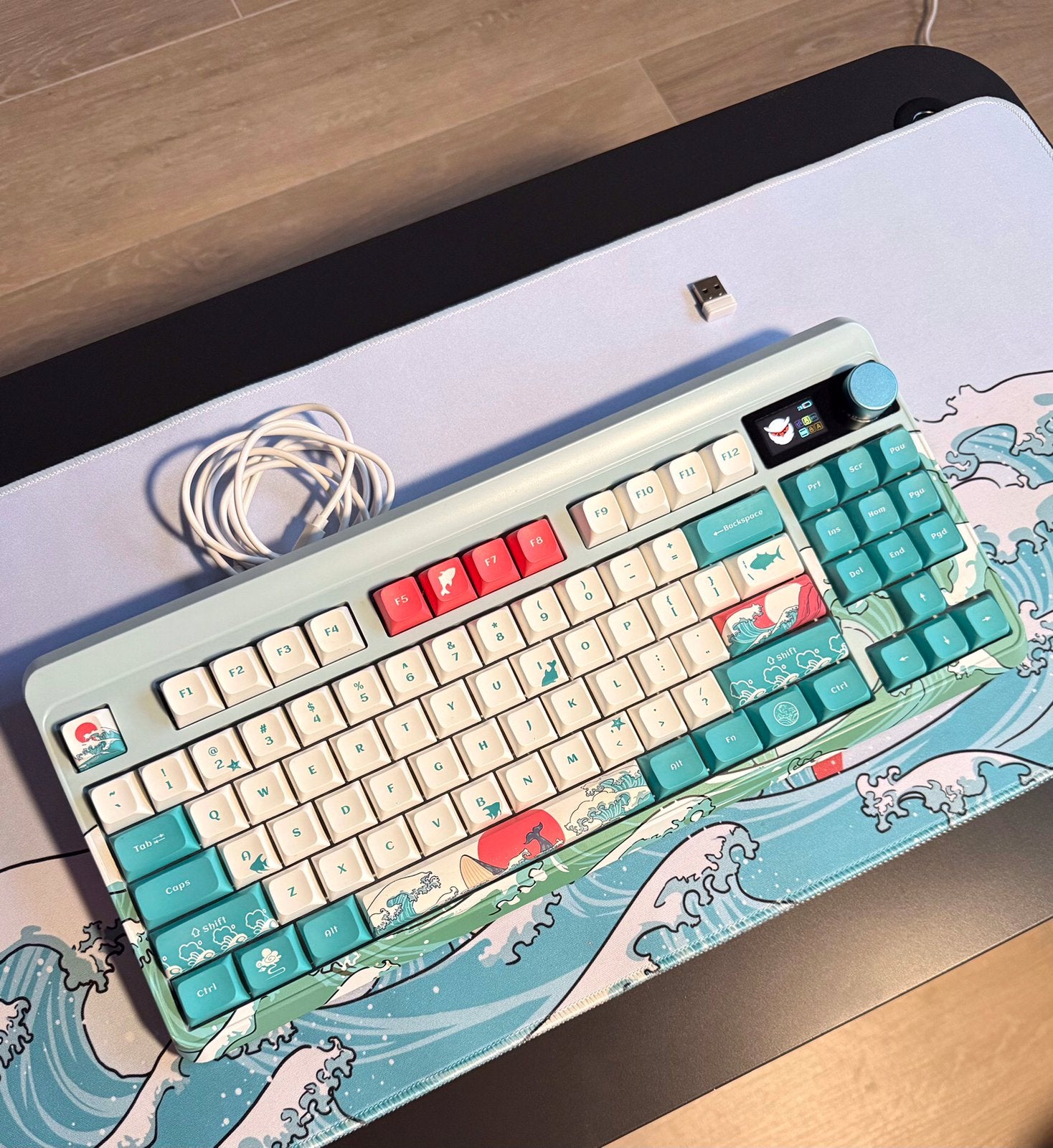 XVX M87 Pro RGB Qwerty mechanisch gaming toetsenbord, Computers en Software, Ophalen, Gaming toetsenbord, Zo goed als nieuw, Qwerty