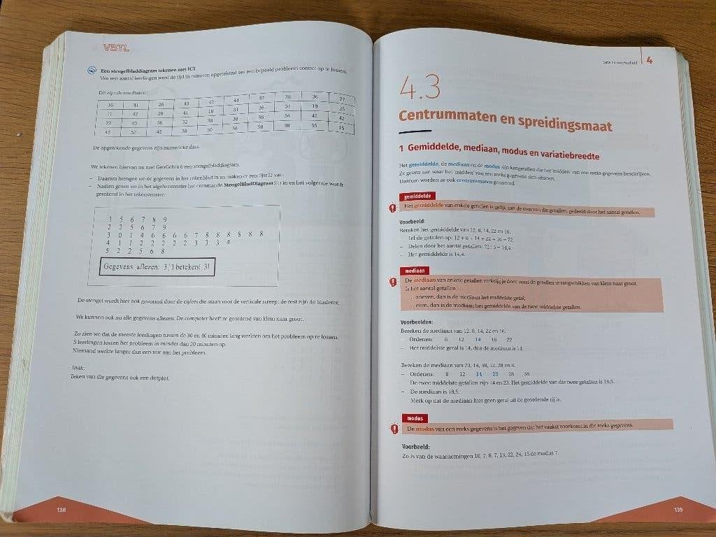VBTL Leerboek wiskunde 2e middelbaar, Boeken, Gelezen, ASO, Wiskunde A, Die keure