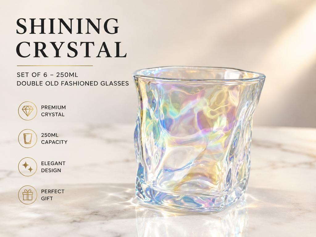 Verres brillants en cristal de luxe, Enlèvement ou Envoi, Neuf