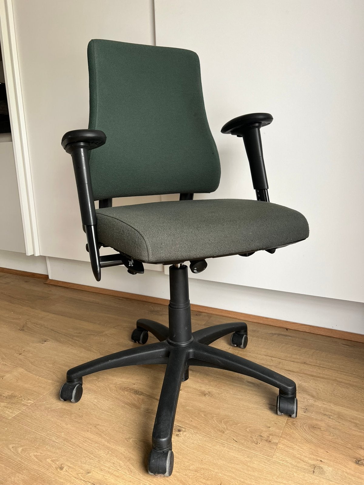 Chaise de bureau ergonomique Axia - idéale pour le dos, Comme neuf, Vert, Chaise de bureau, Ergonomique