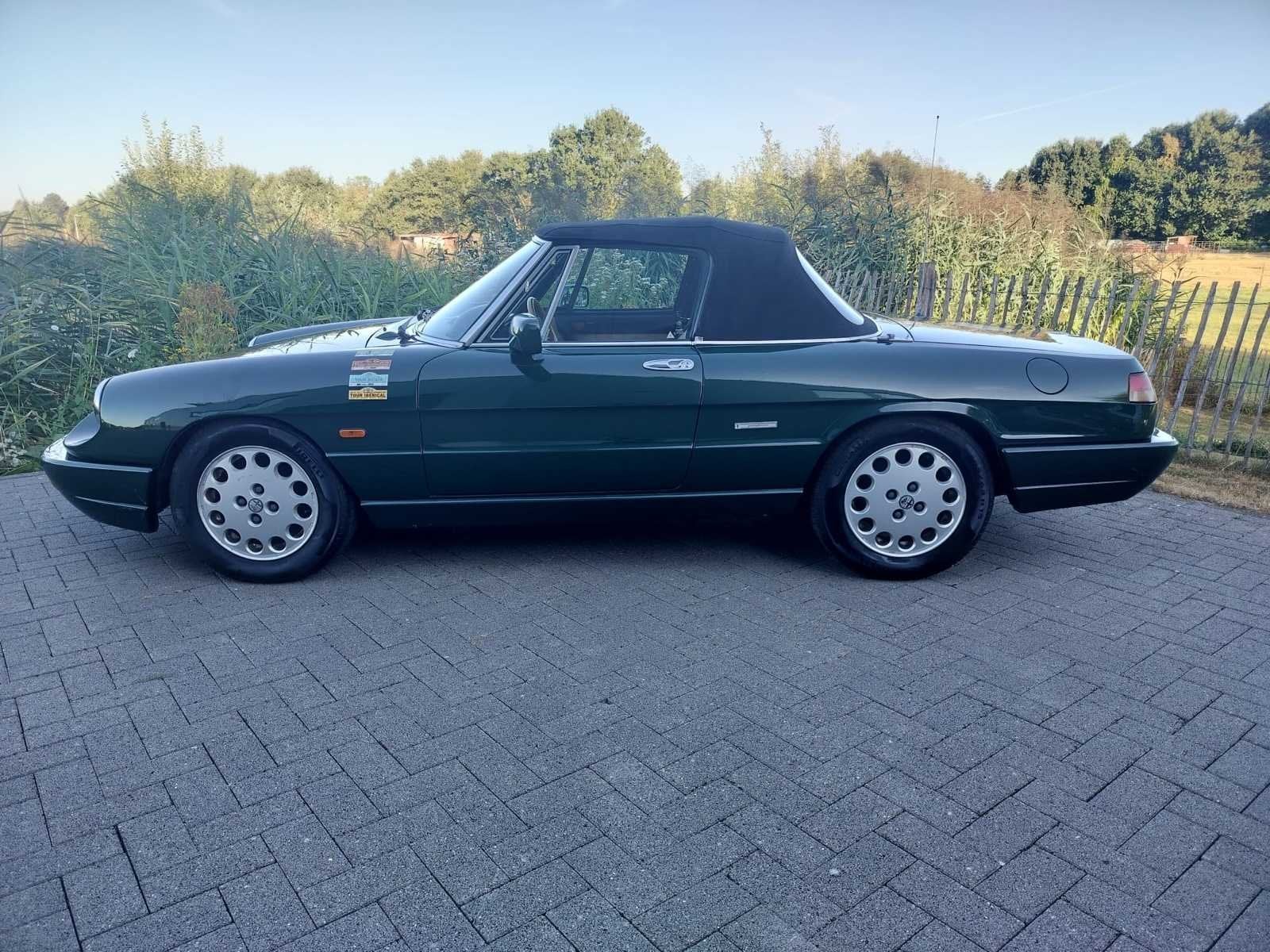 1991 Alfa Romeo Spider 15 - 2.0 Injection - Verde Ingles - o, Auto's, Gebruikt, Spider, Bedrijf, Handgeschakeld
