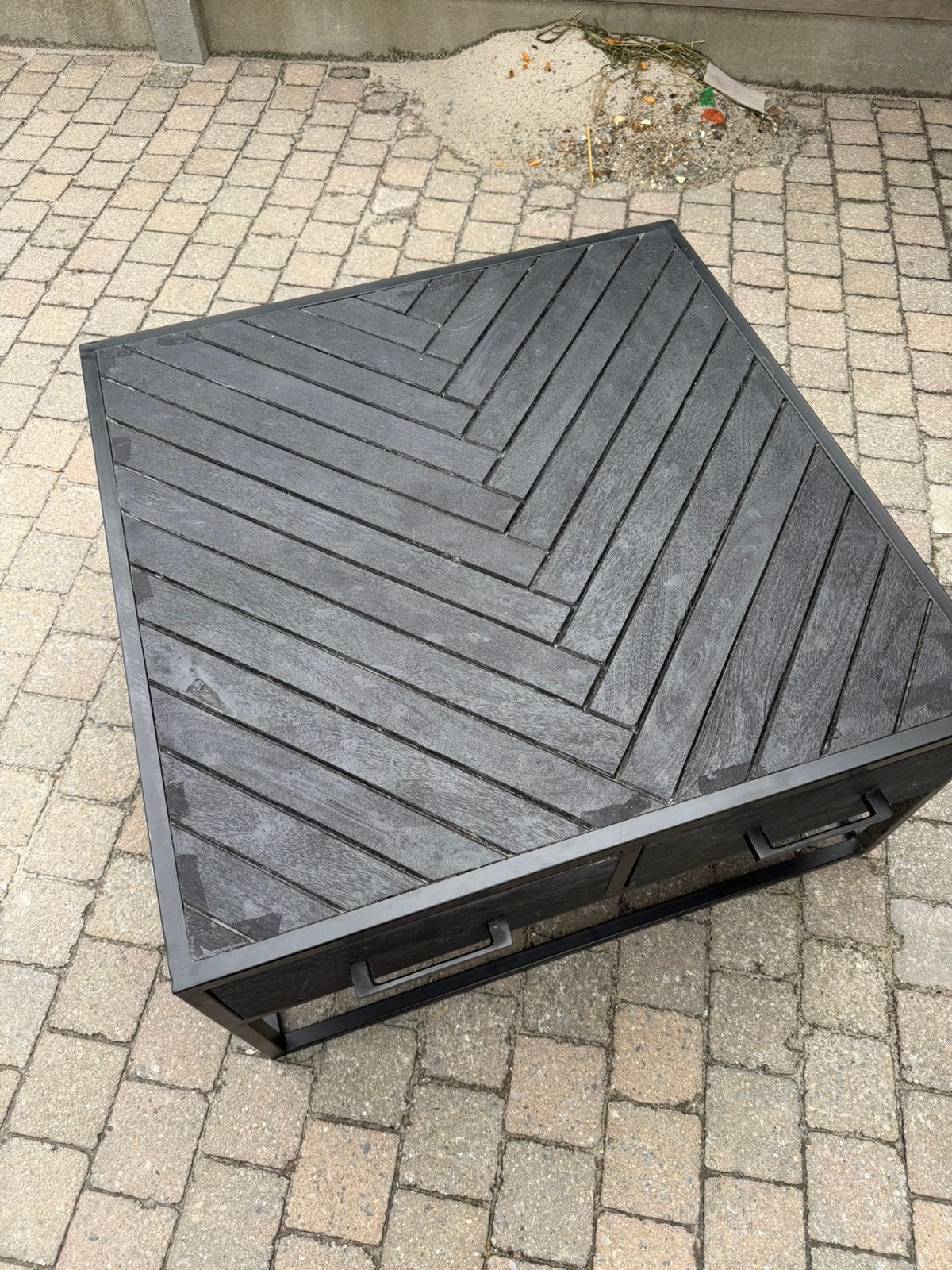 Salontafel zwart, Ophalen, Gebruikt, Overige materialen