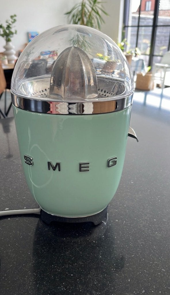 Citruspers Smeg muntgroen, Elektronische apparatuur, Juicers, Ophalen, Zo goed als nieuw, Elektrisch, Citruspers