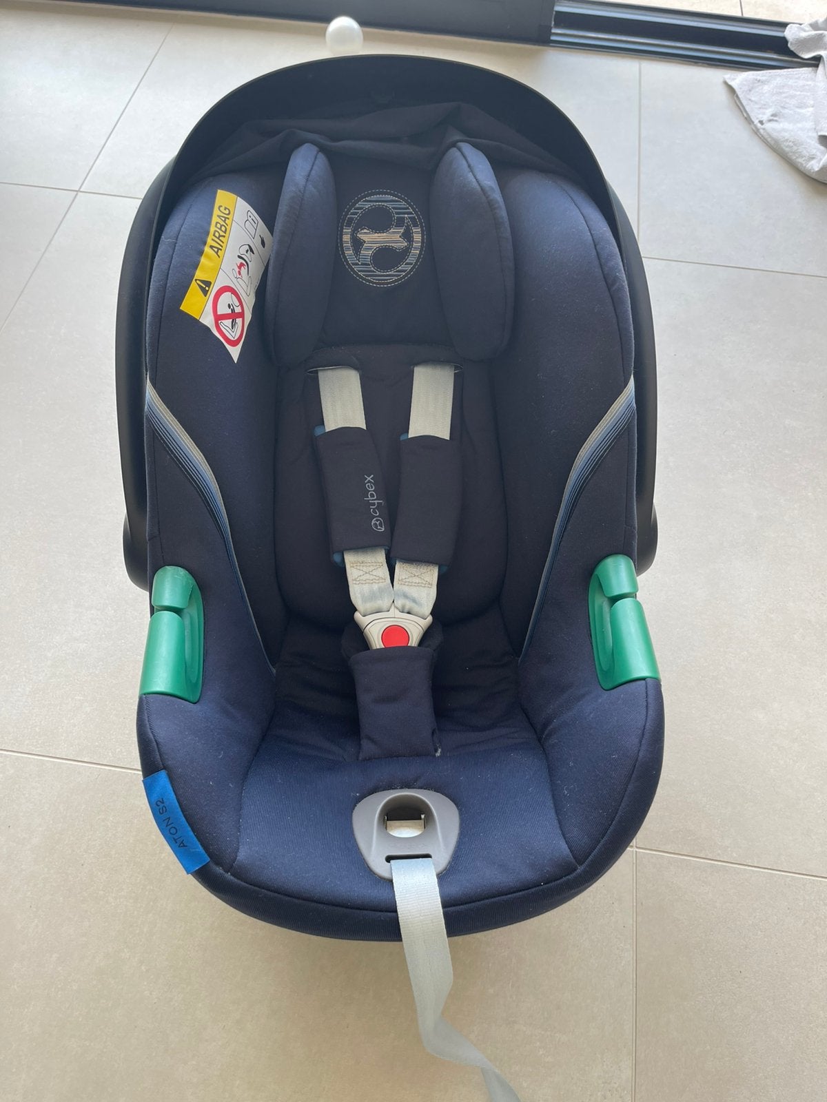 Siège auto Cybex Aton S2 i-Size + 2 bases ISOFIX, Enlèvement, Utilisé, Isofix