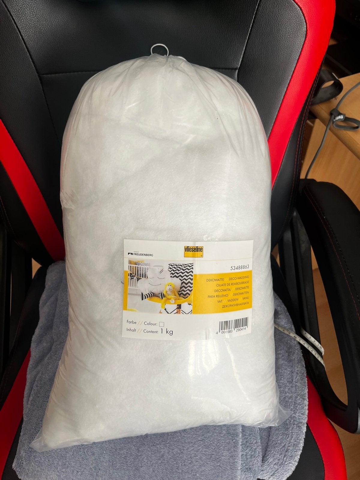 Sac 1kg ouate de rembourrage, Enlèvement, Comme neuf, Crochet