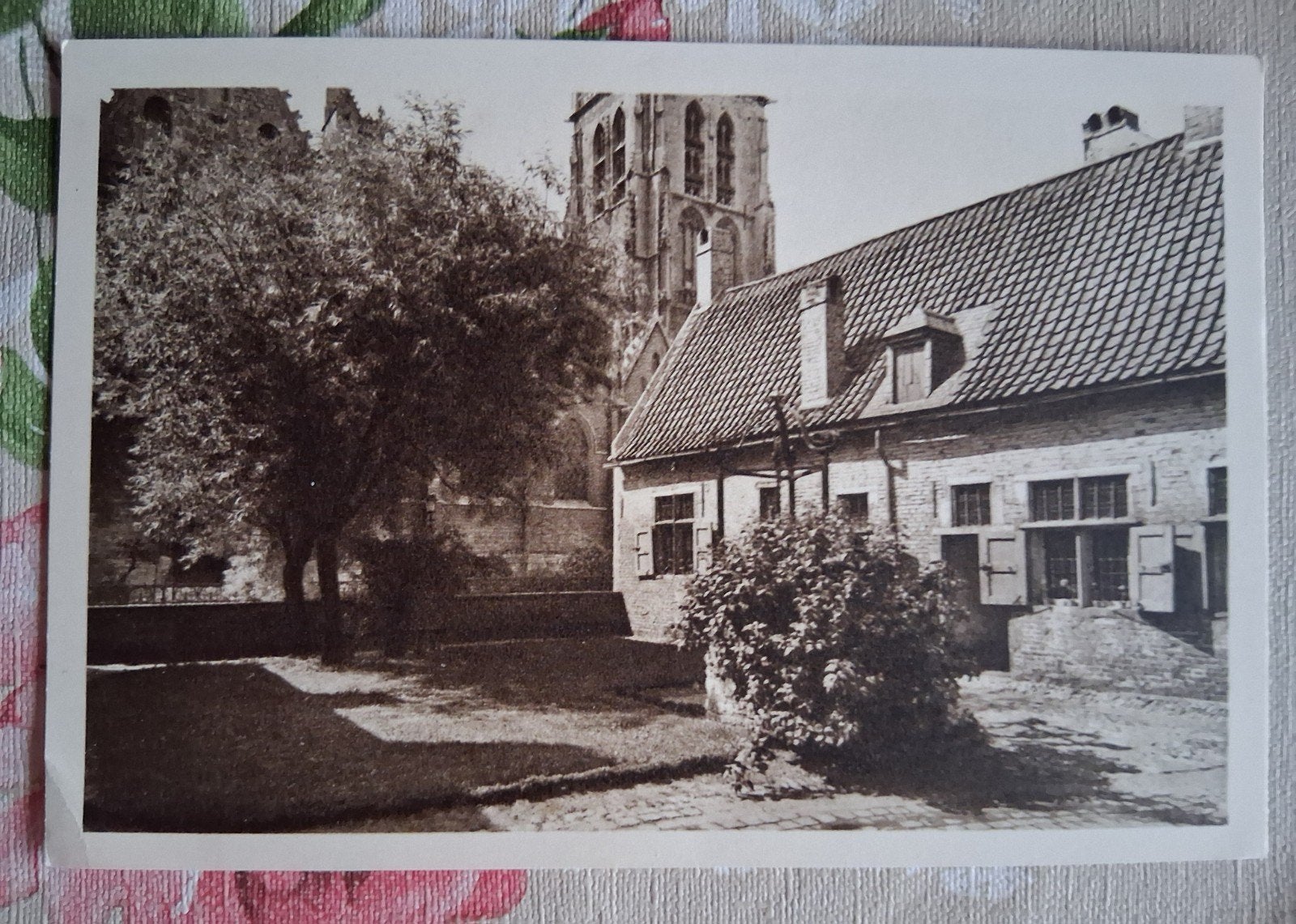 vintage Postkaart Binnenhof Oud Begijnhof Anderlecht, Verzamelen, Ophalen of Verzenden