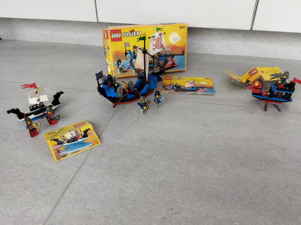 Lego 6017 + 6018 + 6057 Sea Serpent - black knights castle, Enfants & Bébés, Jouets | Duplo & Lego, Utilisé, Lego, Ensemble complet