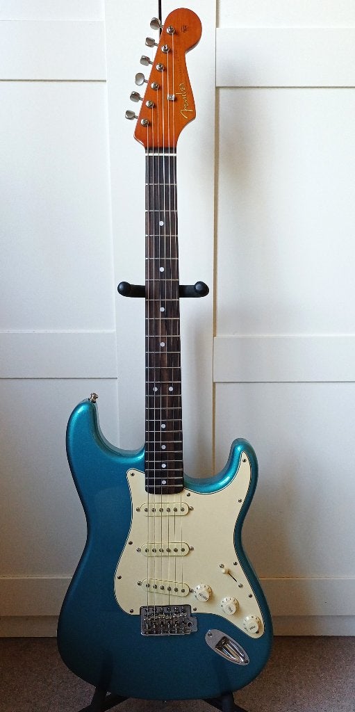 Fender Stratocaster Lake Placid Blue, Ophalen, Solid body, Fender
