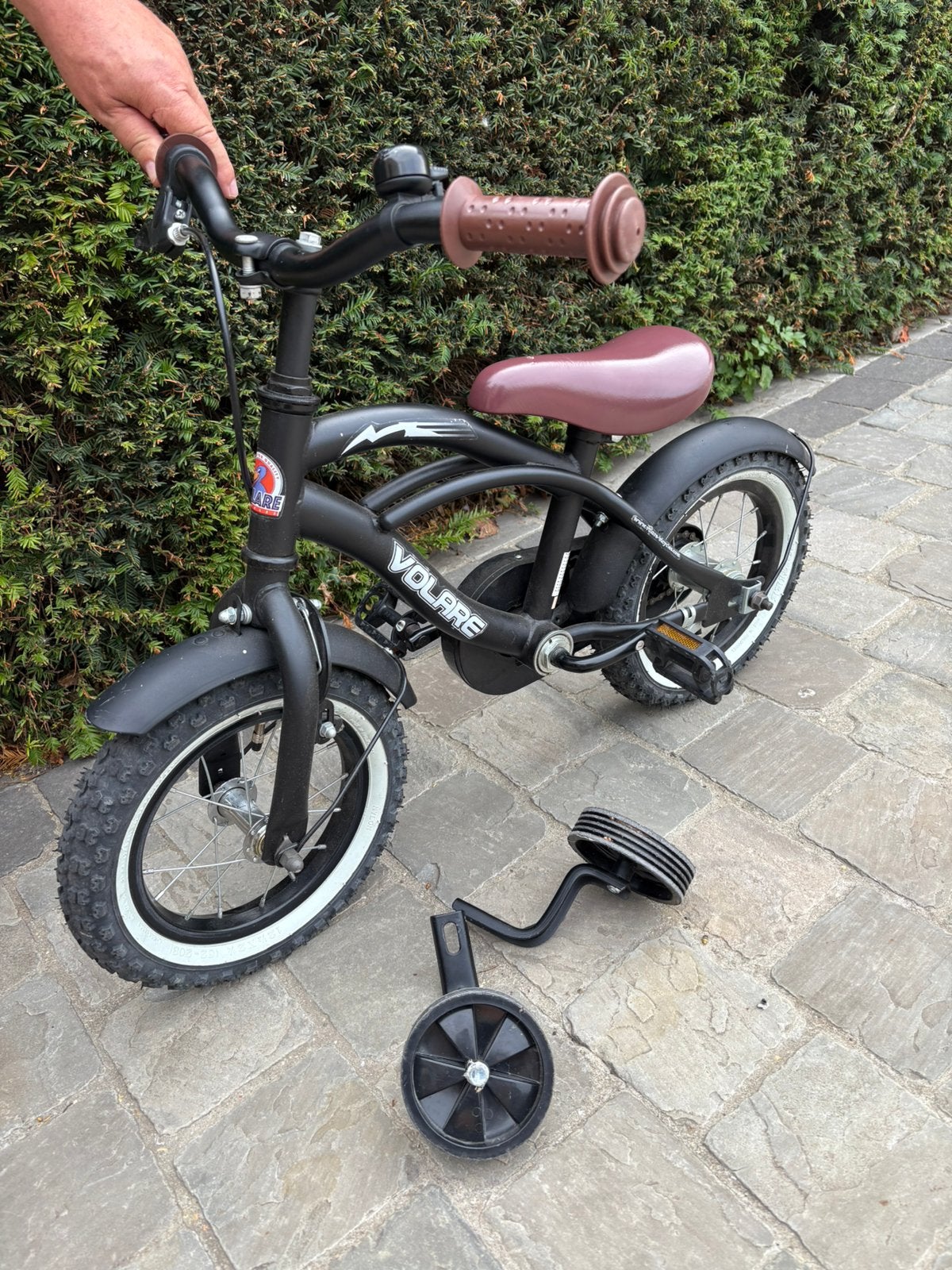 Kinderfiets in goede staat, Stabilisateurs, Frein à rétropédalage, Comme neuf, Enlèvement