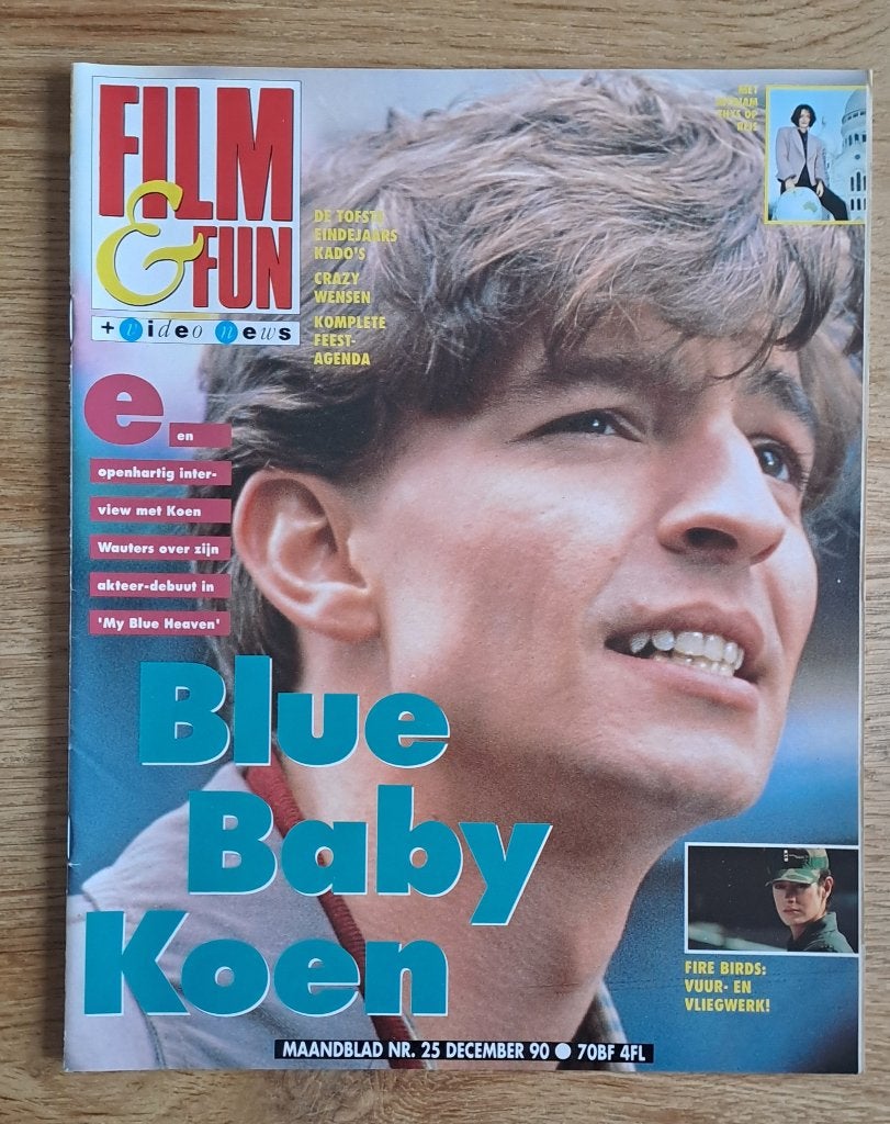 Fim & Fun - magazine met Koen Wauters uit 1990, Ophalen of Verzenden, Zo goed als nieuw, Muziek, Film of Tv