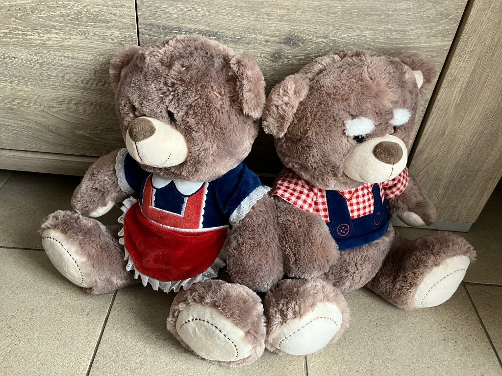 Set opa en oma beer knuffels ( 40 cm ), Enfants & Bébés, Enlèvement ou Envoi, Ours