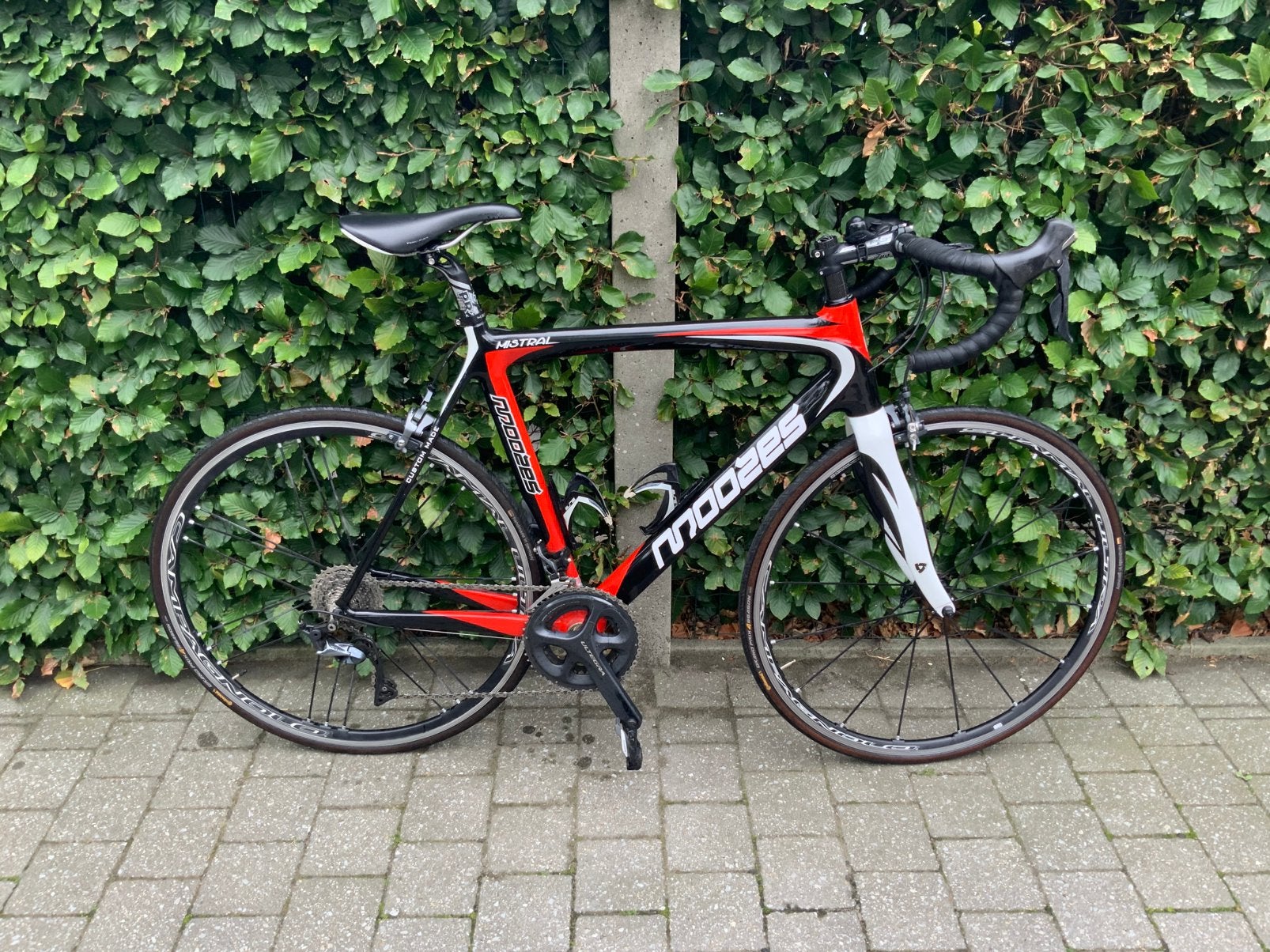 Moozes Mistral maat 54., Fietsen en Brommers, 28 inch, Gebruikt, Carbon, Meer dan 20 versnellingen