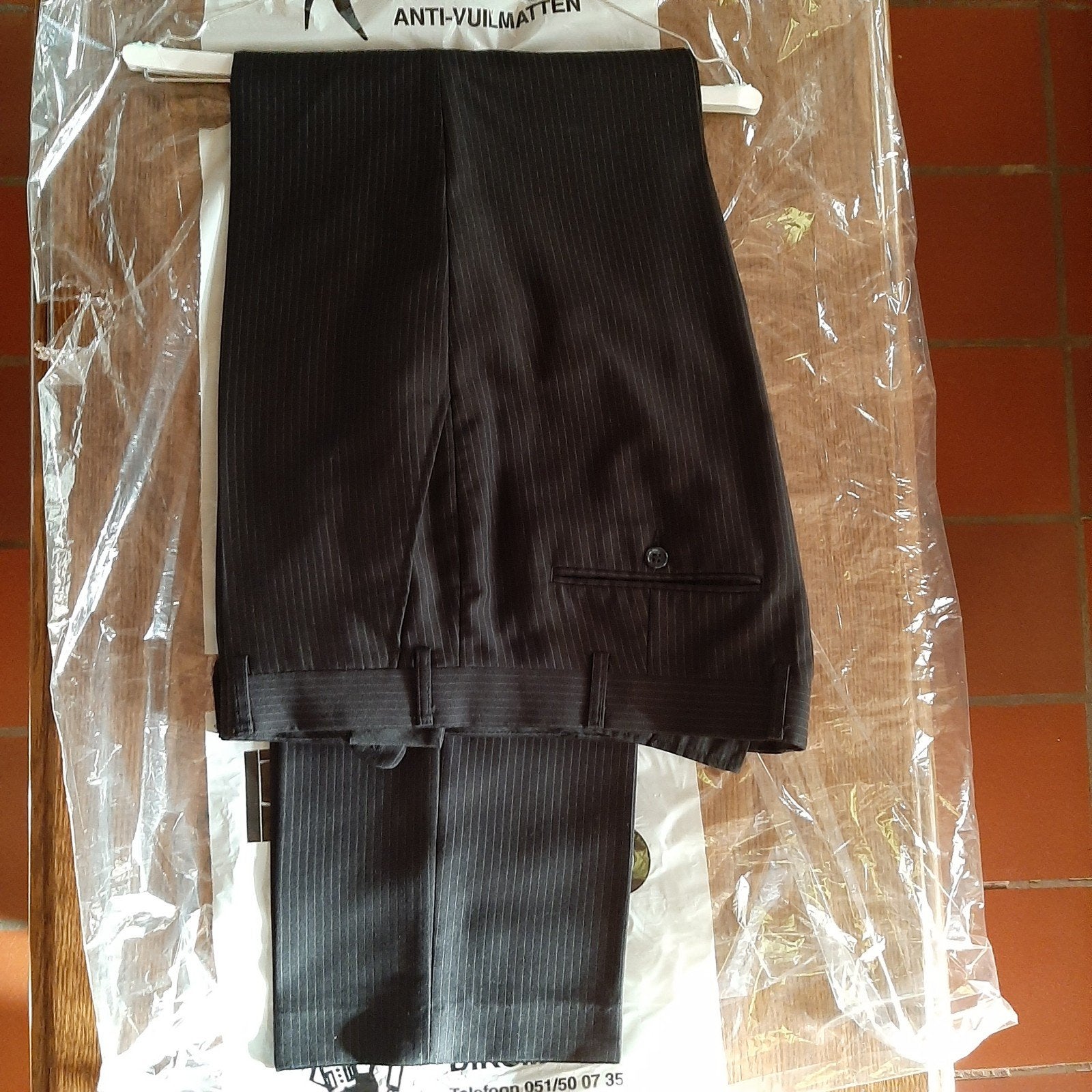 Heren kostuum maat 54 .1x aan gehad voor een feest ., Kleding | Heren, Ophalen, Maat 52/54 (L), Zwart