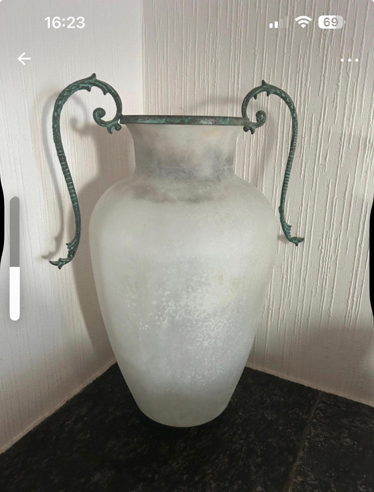 Vaas, Huis en Inrichting, Woonaccessoires | Vazen, Ophalen of Verzenden, Zo goed als nieuw, Glas