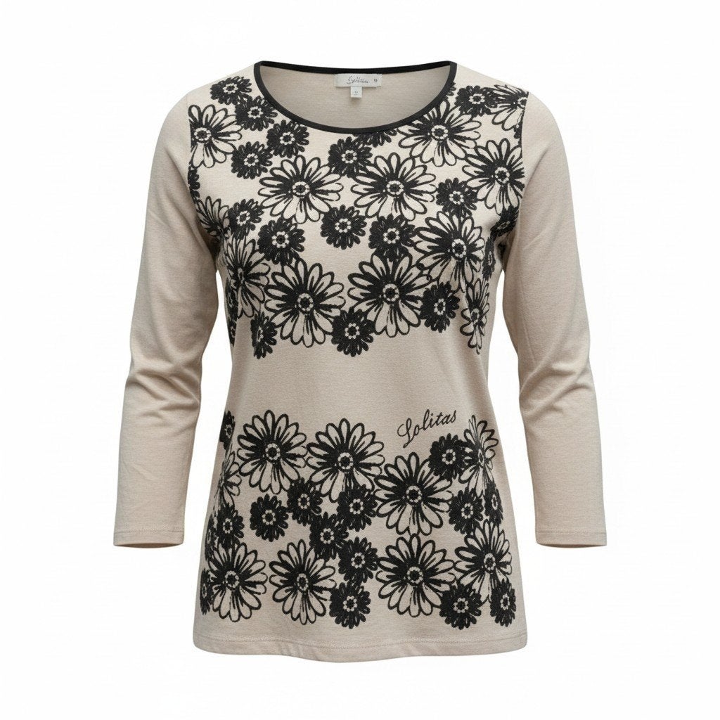 LOLITAS&LOLOS Longsleeve Shirt Maat 42✨️✨️, Kleding | Dames, Lolitas&Lolos, Beige, Maat 42/44 (L), Ophalen of Verzenden