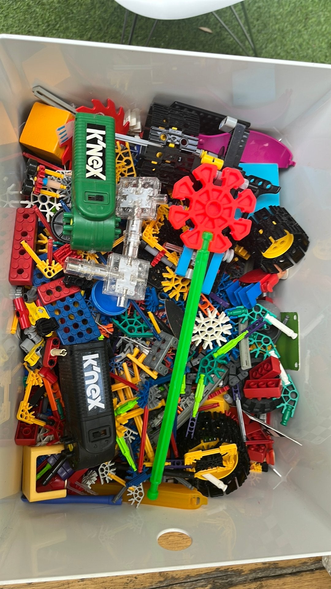 Doos K’nex, Kinderen en Baby's, Speelgoed | Bouwstenen, Ophalen, Gebruikt, K'nex