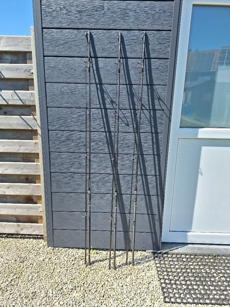Shimano Drie Karperhengels 12' 3 lbs, Watersport en Boten, Hengelsport | Karpervissen, Ophalen, Zo goed als nieuw, Vaste hengel